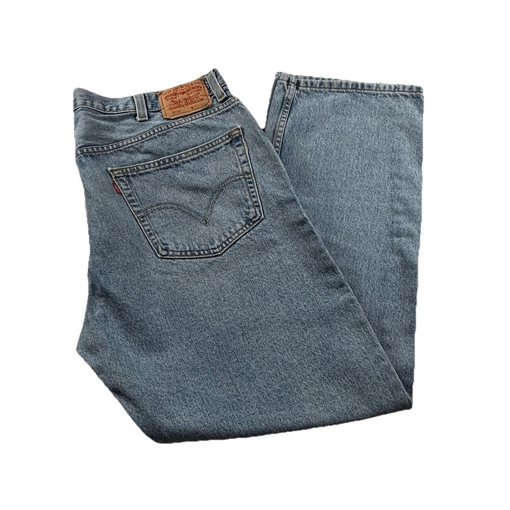 Levi's 505 Men's Regular Fit‎ 39x31 (tag 40x32) Blue Jeans